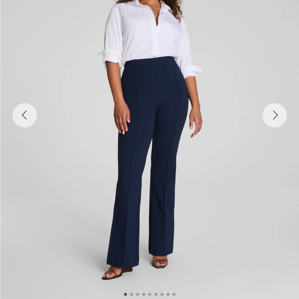 Spanx Ponte Flare Pant in Navy size L/T